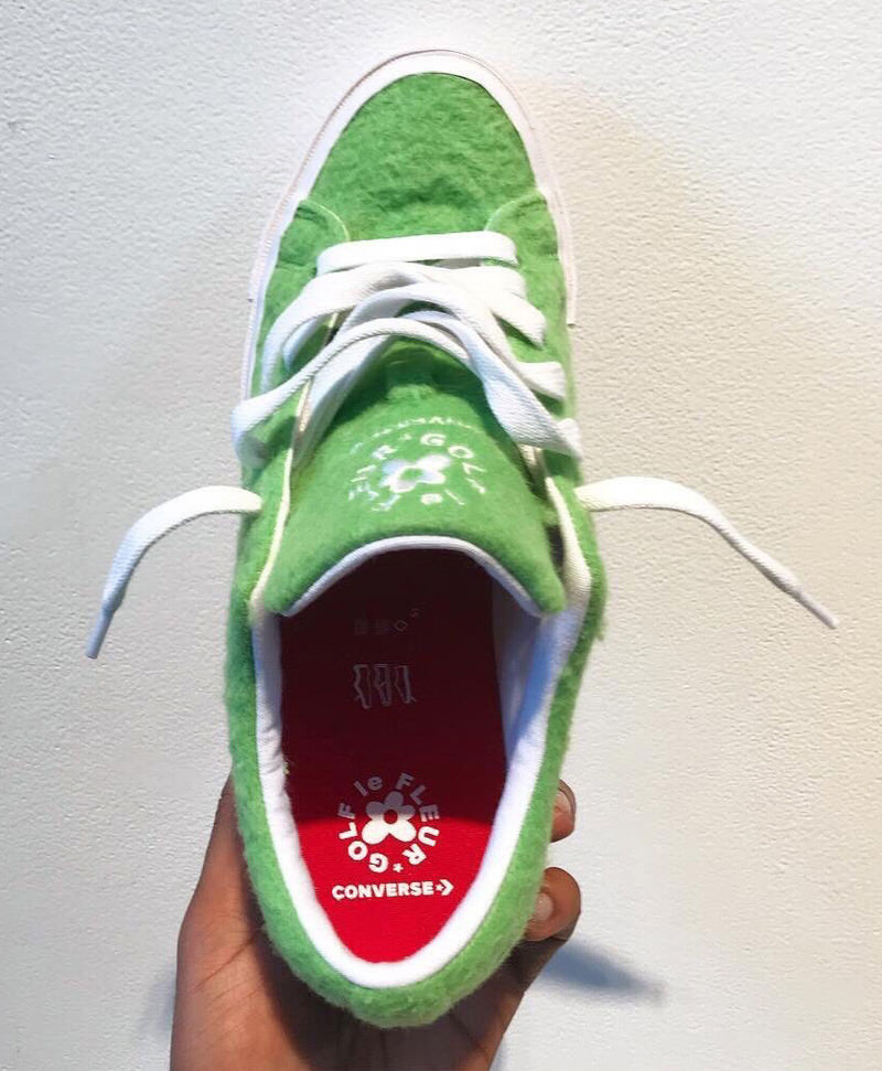 Tyler the Creator Steals Christmas with Grinch Golf le Fleurs Nice Kicks