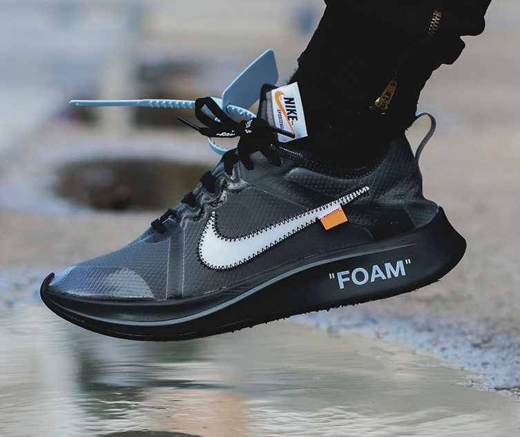 Off White x Nike Zoom Fly SP "Black"