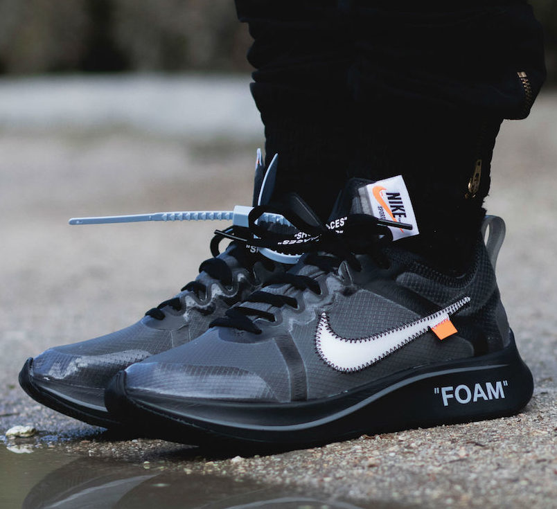 Off White x Nike Zoom Fly SP "Black"