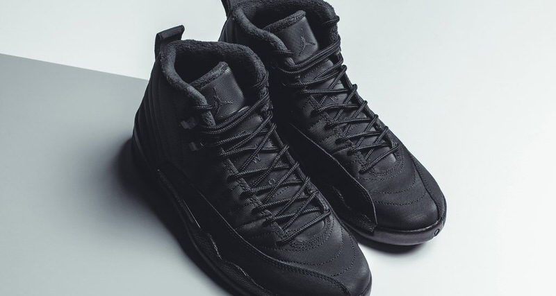 jordan 12 winter all black