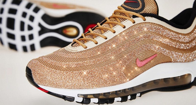 nike air max 97 gold swarovski crystal