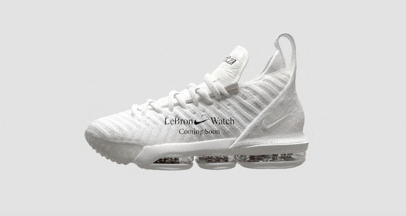 All white lebron 16 discount