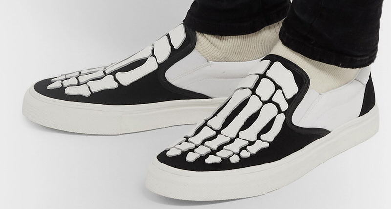 AMIRI Gets Spooky with Skel-Toe Slip-On 