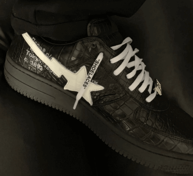 Off-White x BAPE Bapesta