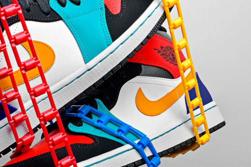 Air jordan 1 best sale mid multi color 2019
