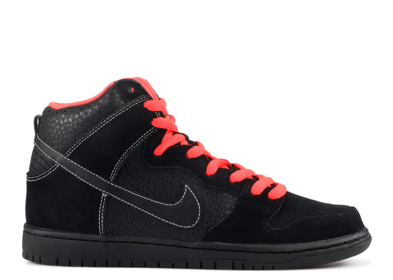 Nike SB Dunk High "Black/Atomic Red"