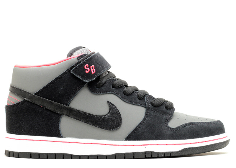 Nike SB Dunk Mid "Base Grey/Laser Orange"