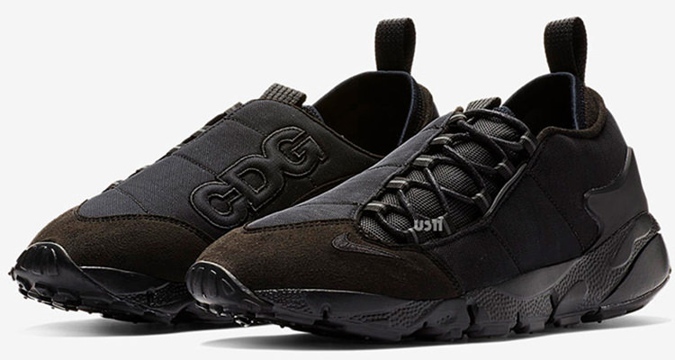 COMME des GARÇONS BLACK x Nike Air Footscape