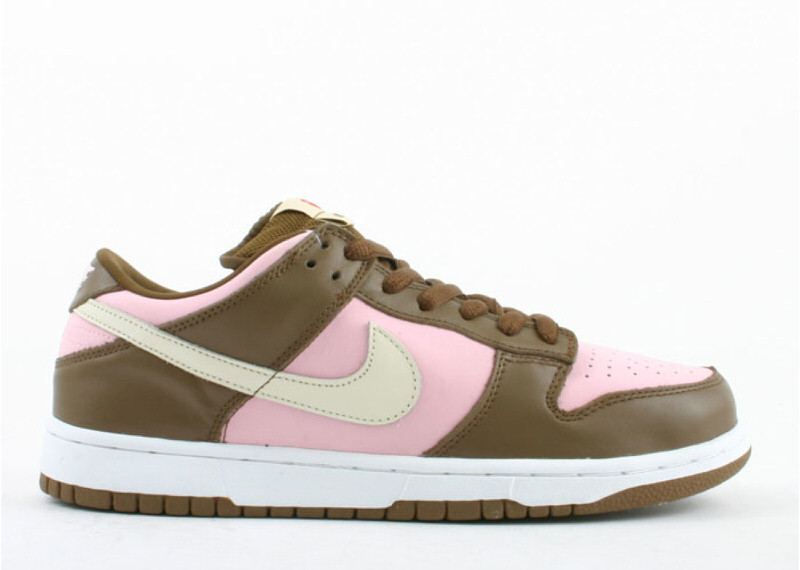 nike dunks pink and brown