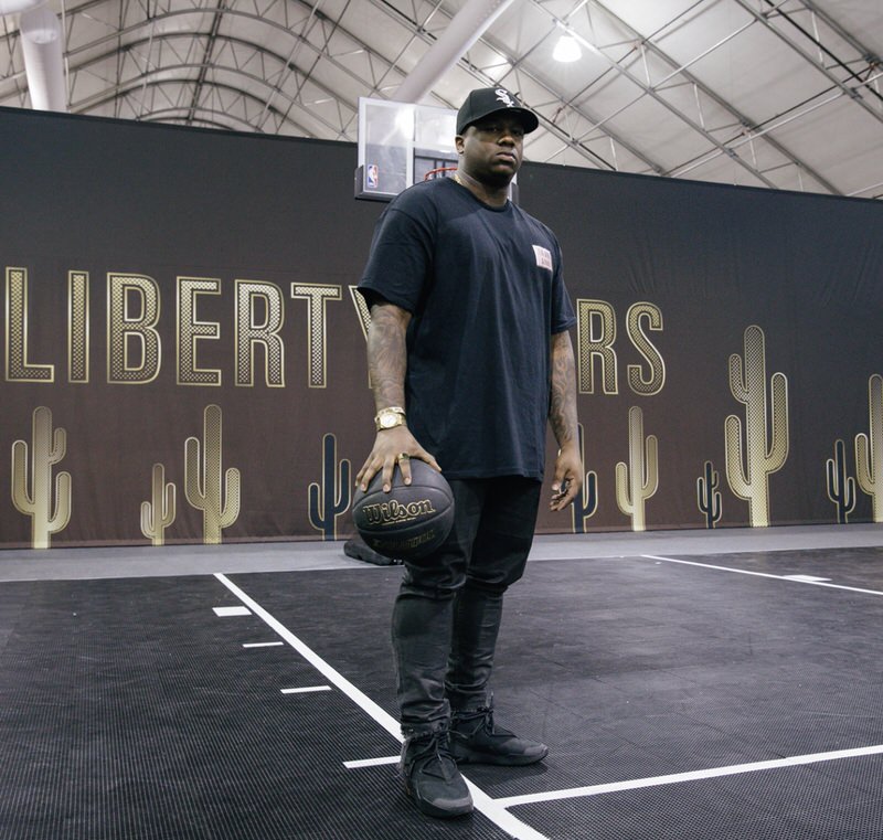 Mr. Completely jeans paired with unreleased Air Fear of God 1s.