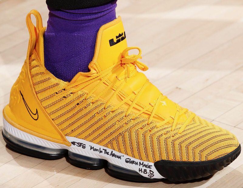 lebron shoes yellow