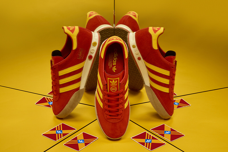 size? x adidas Kegler Super Red/Yellow