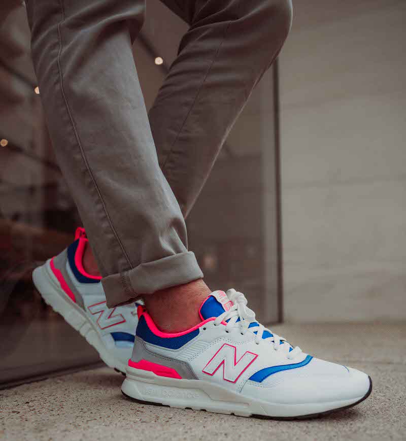 new balance 997 on feet