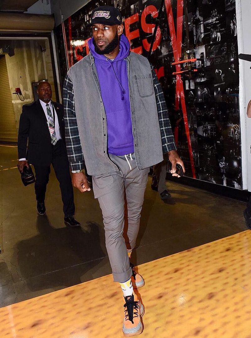 lebron wearing nike react element