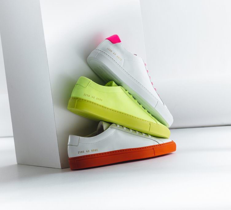 Pops of Neon Hit the Common Projects Achilles Low Nice Kicks