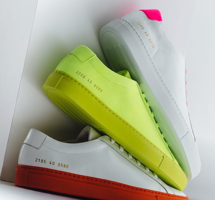 Pops of Neon Hit the Common Projects Achilles Low SlocogShops