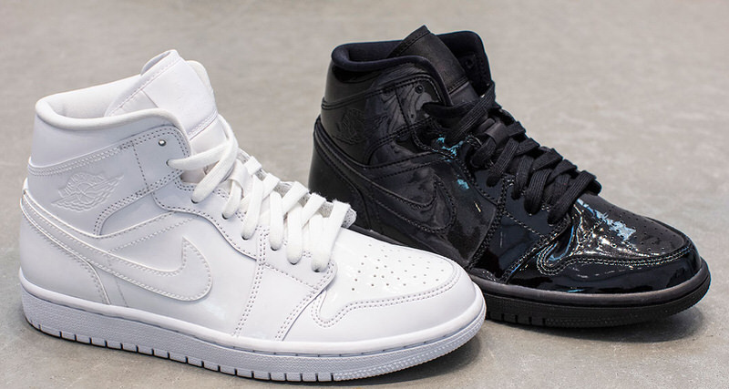 Patent Leather Wraps Women s Air Jordan 1 Mid Nice Kicks
