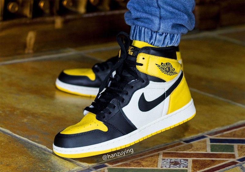 Air Jordan 1 High Yellow Toe Release 
