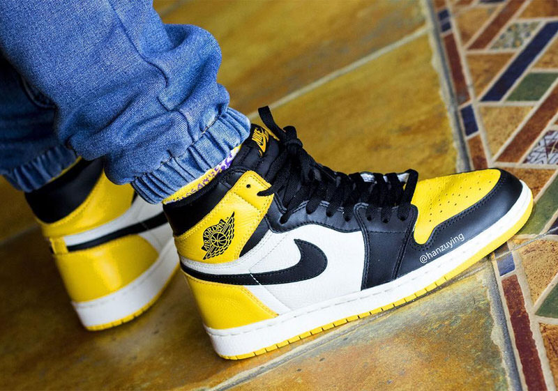 retro 1 yellow toe