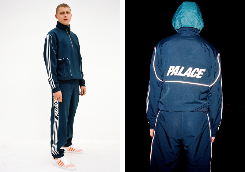 Blondey McCoy models for the adidas and Palace collection.