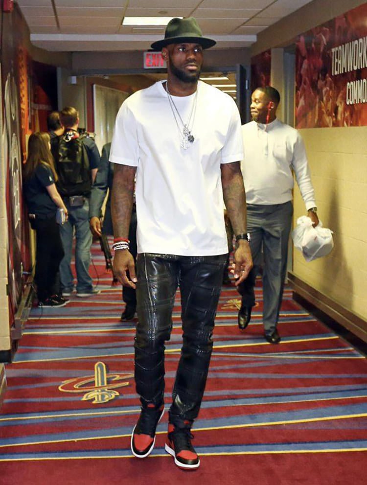 LeBron James Wearing Air Jordans 