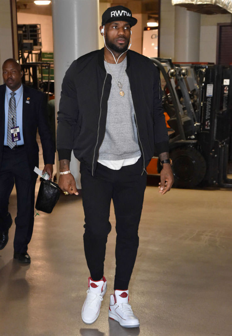 lebron wearing jordan shoes