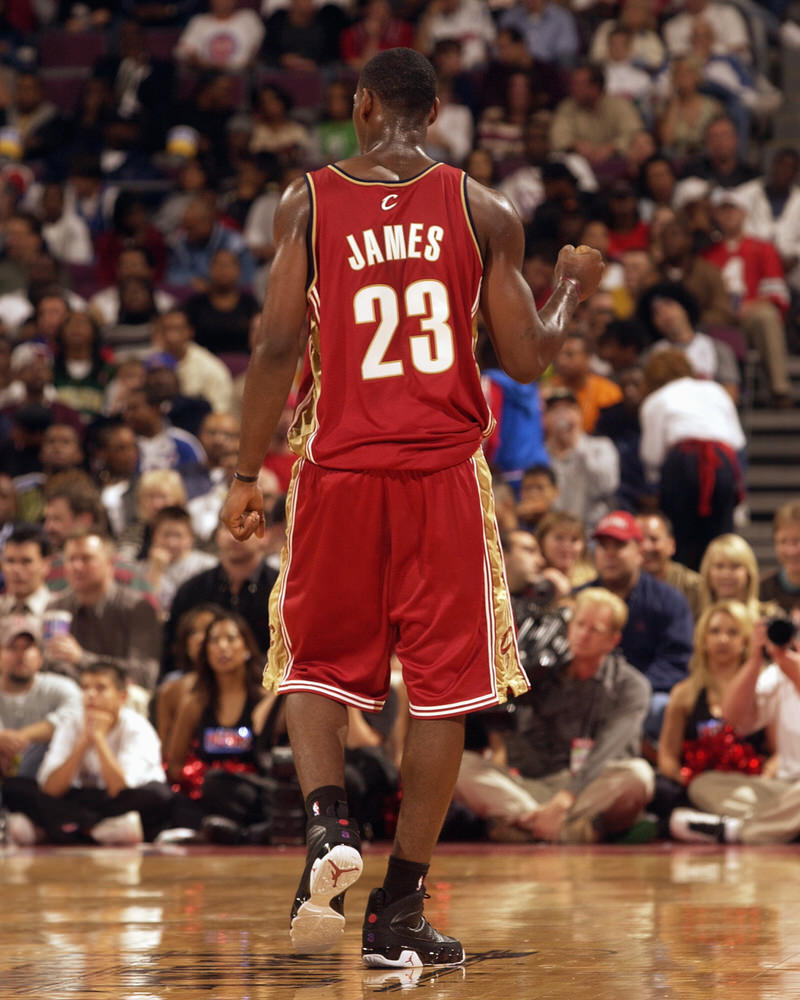 LeBron James Wearing Air Jordans 