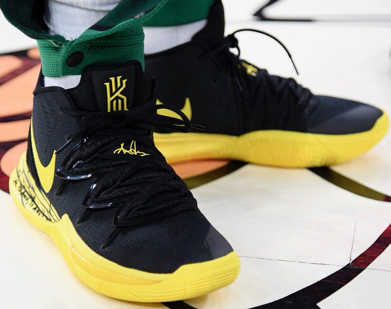 kyrie 5 black yellow