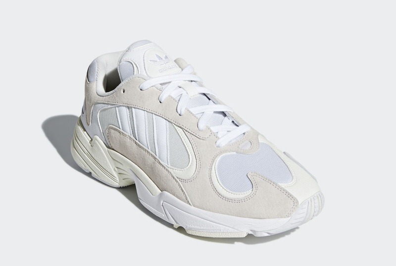 adidas originals all white leather yung 1 trainers