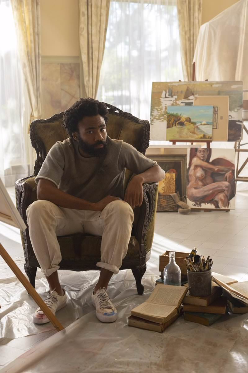 Donald Glover in the Donald Glover x adidas Nizza 