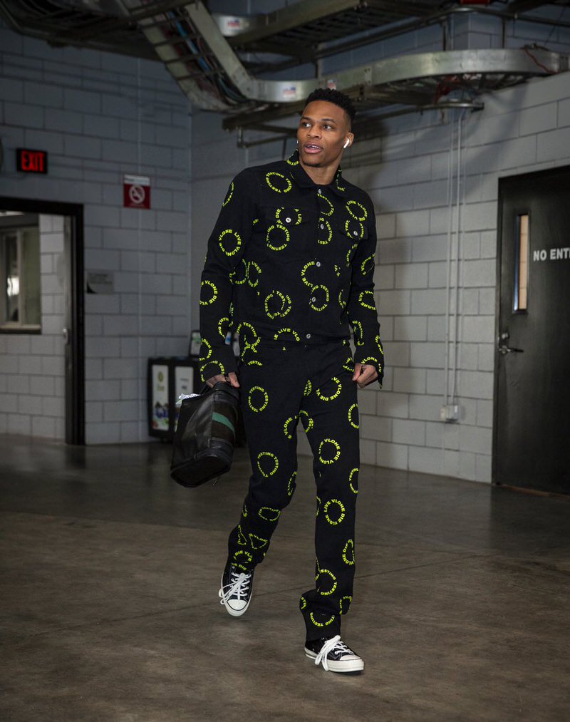 Russell Westbrook in the Converse Chuck Taylor Hi