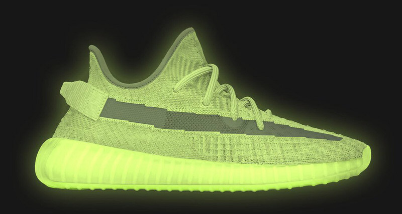 glow in the dark yeezy drop