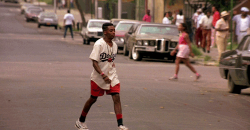 Spike Lee wearing the Nike Air Trainer SC in "Do The Right Thing"