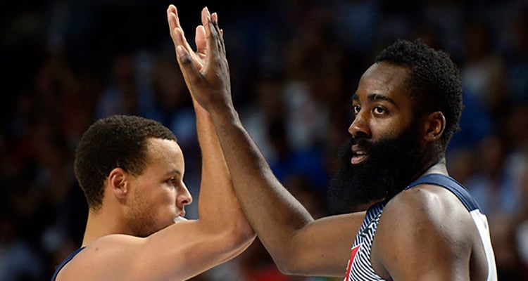 Steph Curry and James Harden