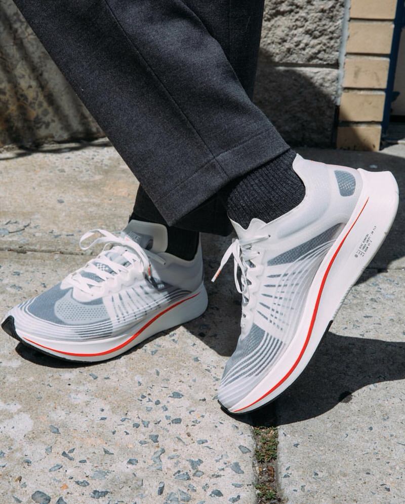 Another prevalent point why tailored trousers make it easy to dress up the Zoom Fly SPs.