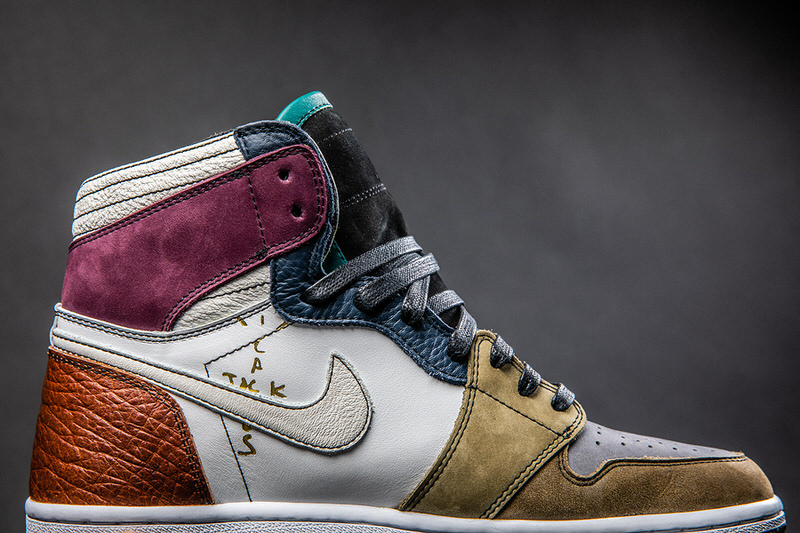 A LV Leather-Constructed fragment design Air Jordan 1 Sample Has Surfaced