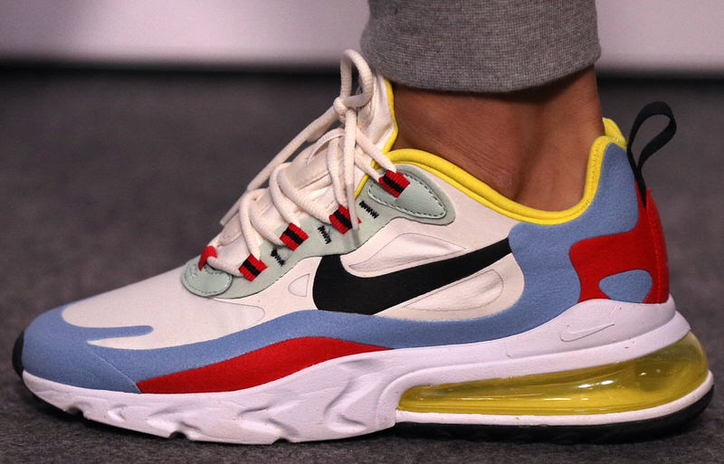 nike air max 270 react white on feet