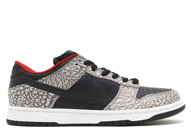 Supreme x Nike SB Dunk Low "Black Cement"