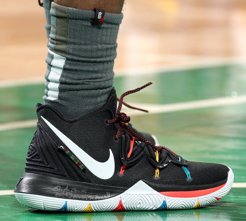 kyrie irving shoes on feet