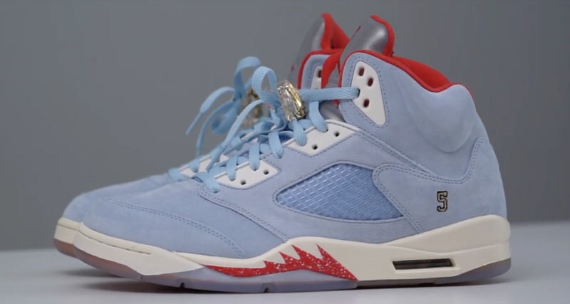 air jordan 5 trophy room ice blue