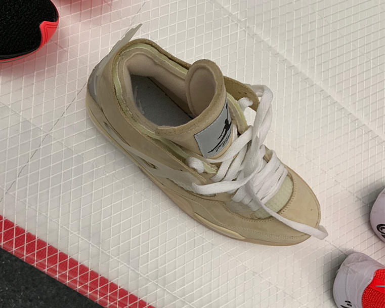 Off white online jordan 4 sample