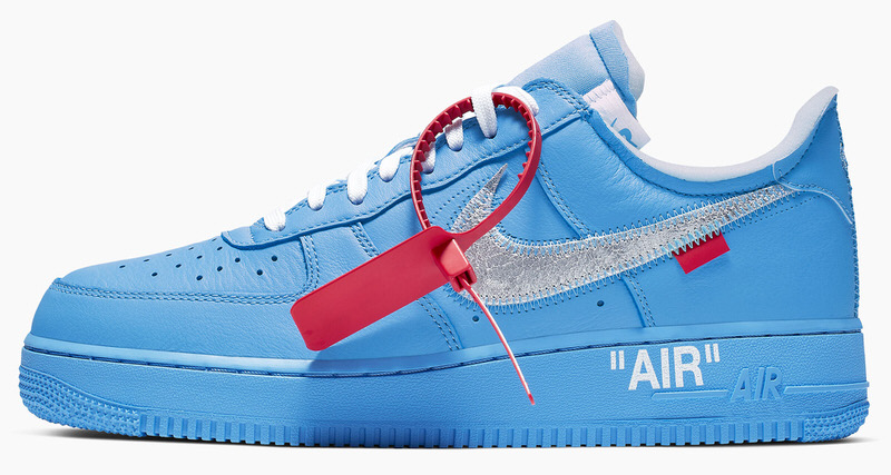 off white nike air force 1 blue mca chicago lead