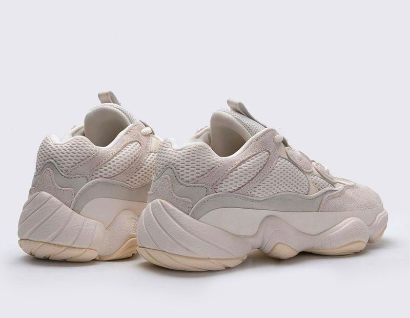 adidas yeezy 500 bone white on feet