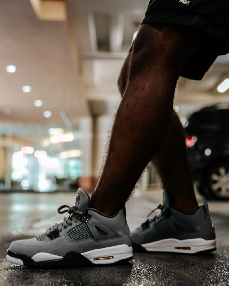 cool grey 4 on feet