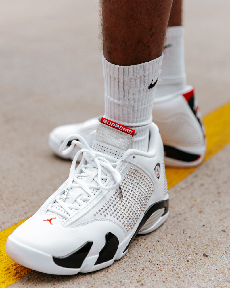 air jordan 14 last shot on feet