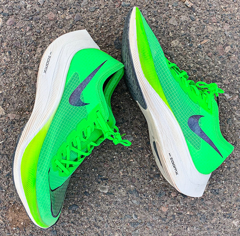nike zoomx vaporfly on feet