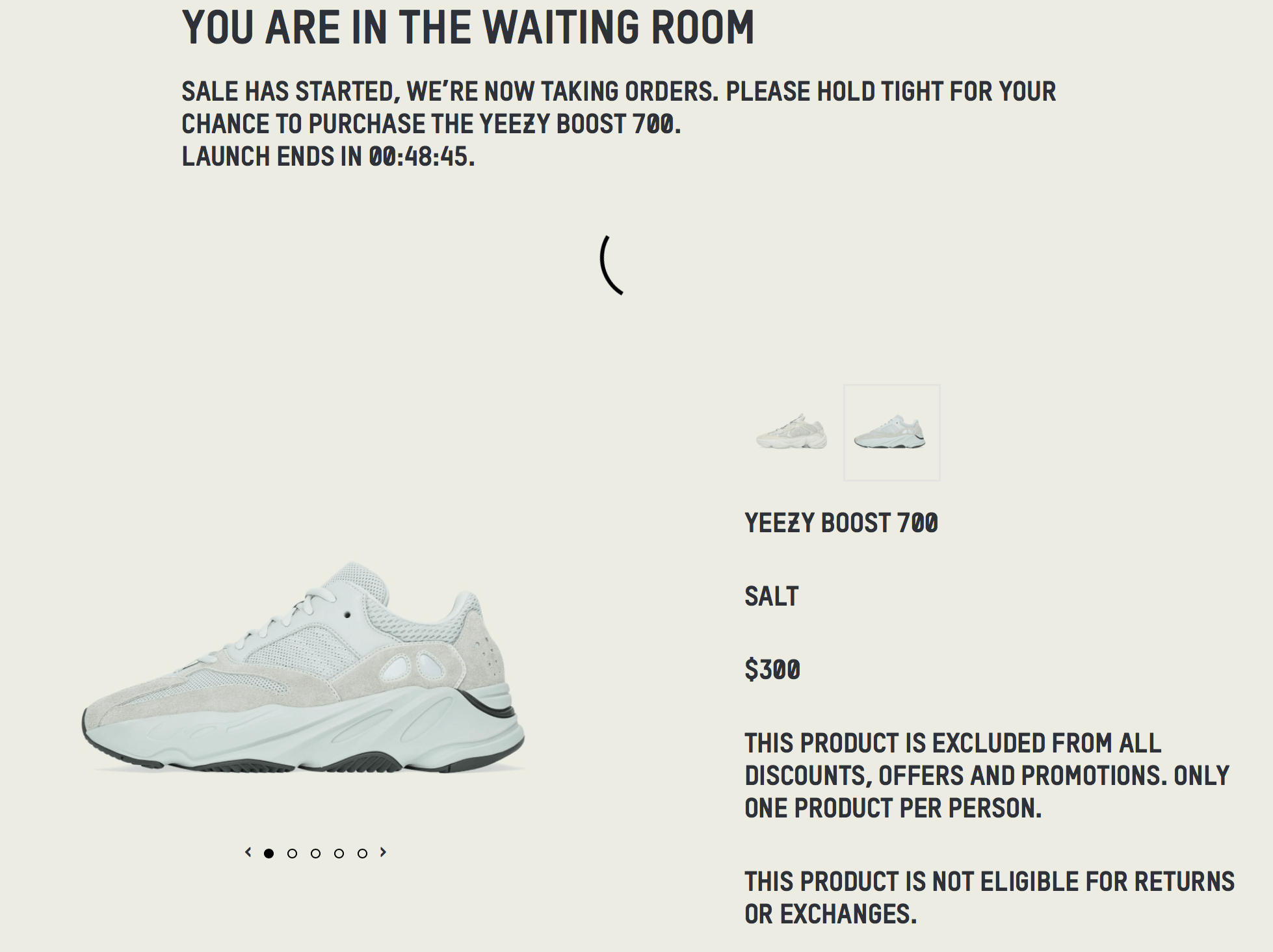 yeezy you are in line to purchase
