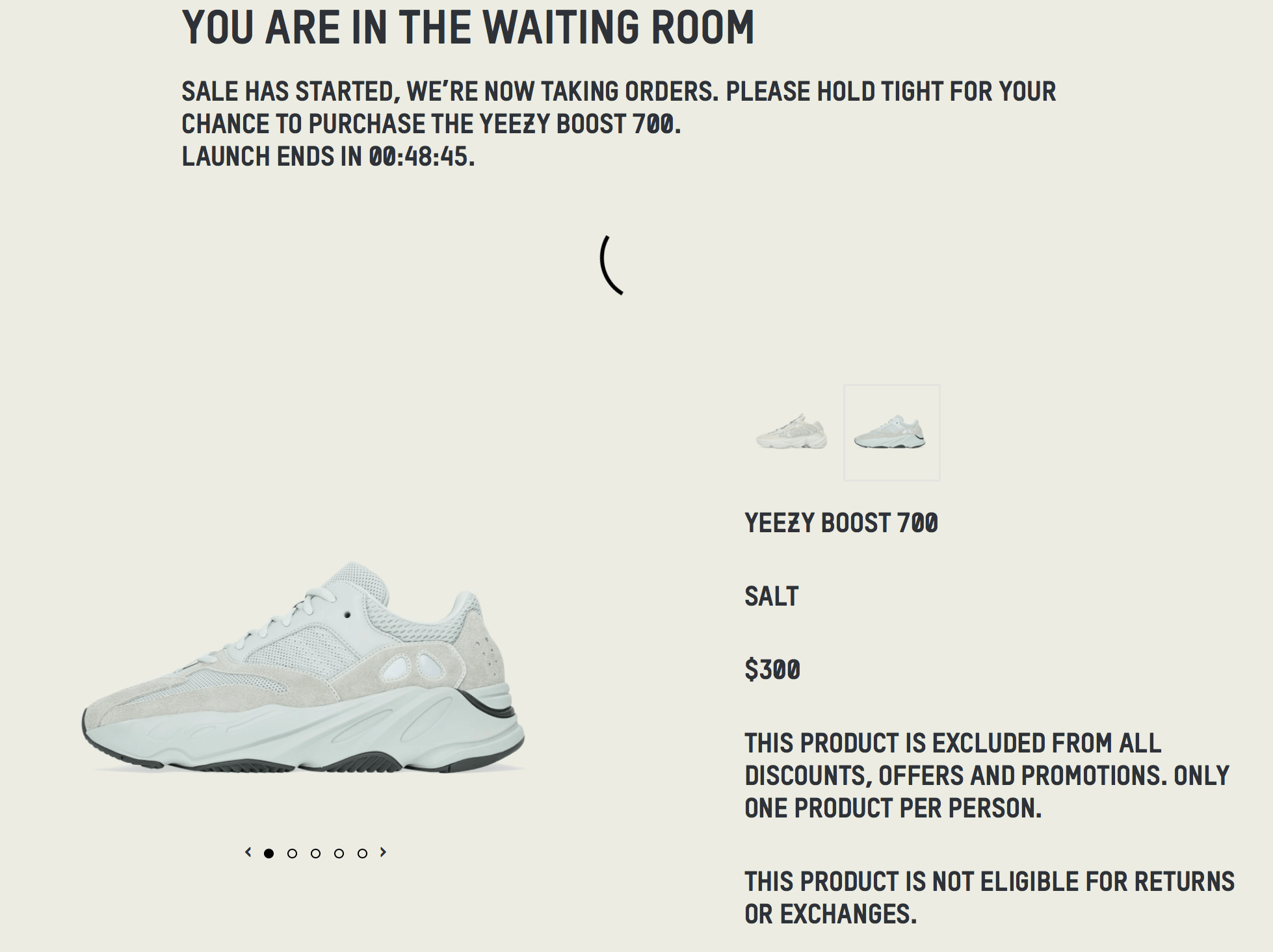 how to get through yeezy waiting room