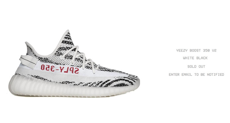 yeezy 350 v2 zebra resell price