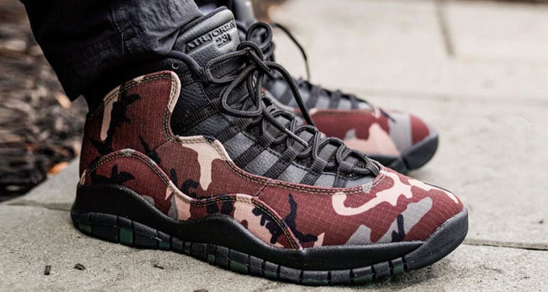 retro 10 jordans camo